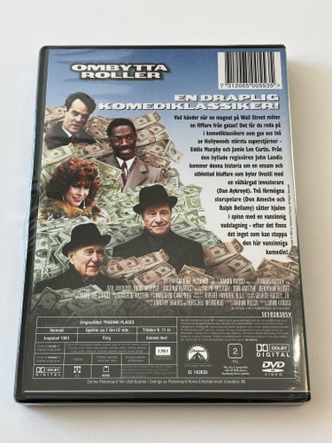 Ombytta roller (Dan Aykroyd & Eddie Murphy, 1983). Inplastad DVD
