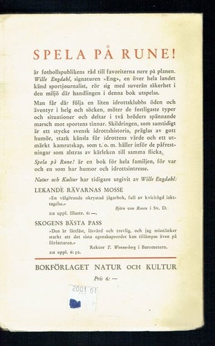 Spela på Rune - Wille Engdahl (1949)