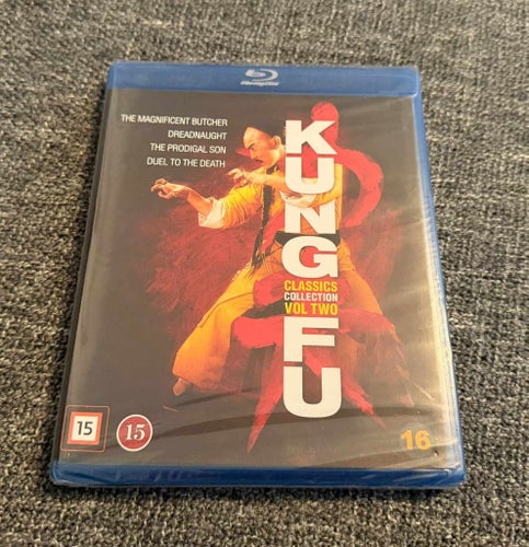 KUNG FU CLASSICS COLLECTION 2. INPLASTAD SVENSKSÅLD UTG. 4 GRYMMA FILMER!