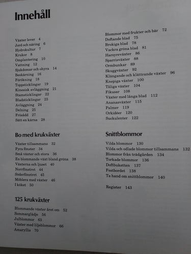 Bok Blommor hemma 21,5x25 cm !