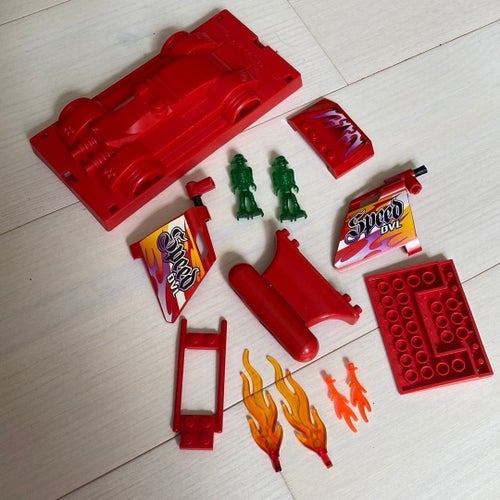 Lego reservdelar röda