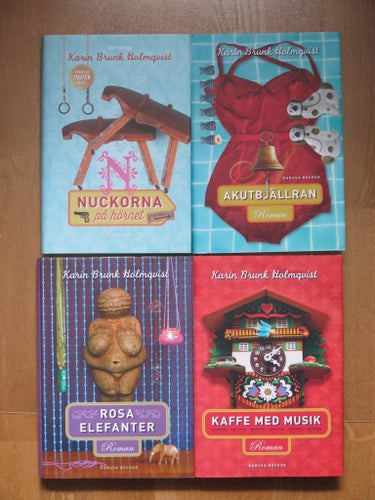 Karin Brunk Holmqvist - Akutbjällran, Kaffe med musik, Nuckorna på hörnet, Rosa
