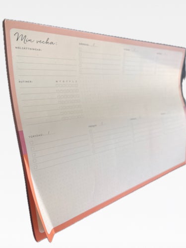 Min vecka: Veckoplanerare planner