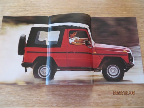 Mercedes, G-Wagen 240GD - 280GE, Katalog 24 sidor, 1985, TYSKA !