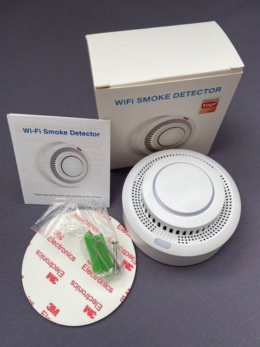 Tuya Brandvarnare WIFI Smart Life Rök & Brand Detektor, Fristående, Smart Hem