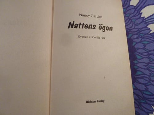 NATTENS ÖGON, N. GARDEN, 1990,  POCKET, BÖCKER