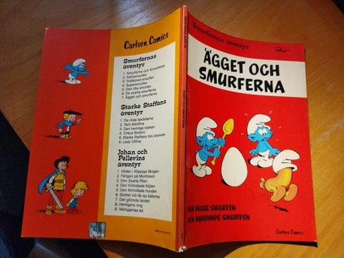 Smurfernas äventyr 7 Ägget och Smurferna. Very Good plus
