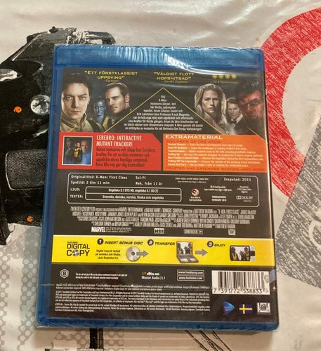 X-MEN - FIRST CLASS (2011) INPLASTAD SVENSK SPECIALUTGÅVA!