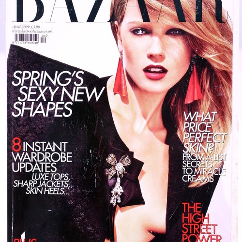 Harper's Bazaar magazine-April 2009-Masha Novoselova cover-Weight 646g-marked