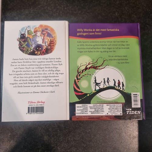 James och Jättepersikan & Kalle och Chokladfabriken av Roald Dahl