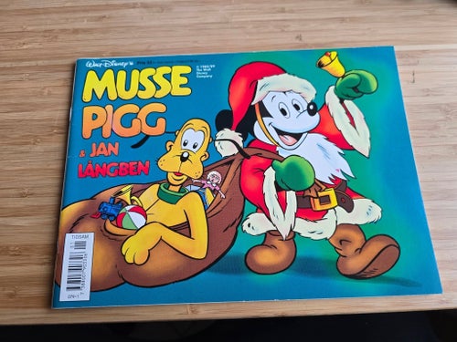 Musse Pigg & Jan Långben Julalbum 1988/89 – Mycket fint skick!