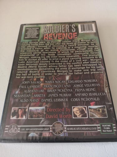 Soldier's revenge (1984) David Worth med John Savage, Maria Socas, Paul Lambert