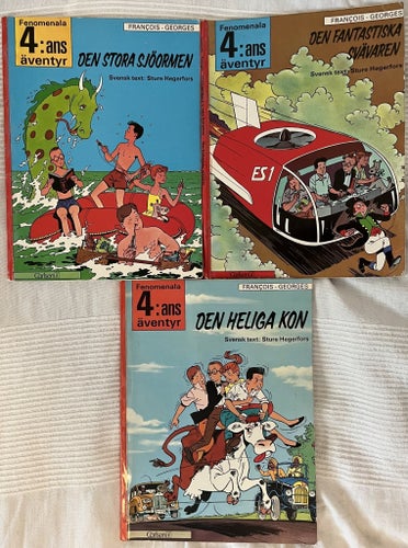 Fenomenala 4:ans äventyr - 3 album - Förstaupplagor