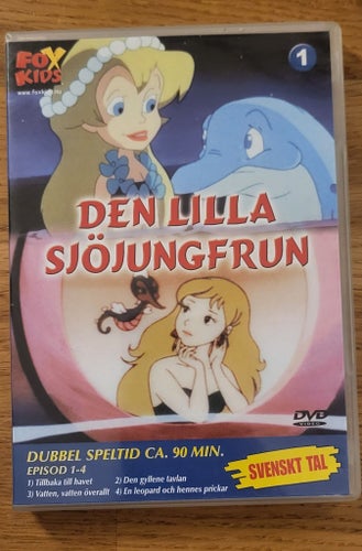 Den Lilla Sjöjungfrun - Dubbel Speltid ca. 90 min. Avsnitt 1-4 (DVD)
