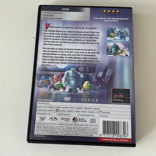 Monsters, Inc. (Disney Pixar Klassiker) DVD