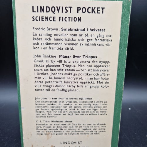 LP Sci-fi bok Smekmånad i helvetet av Fredric Brown, 1970