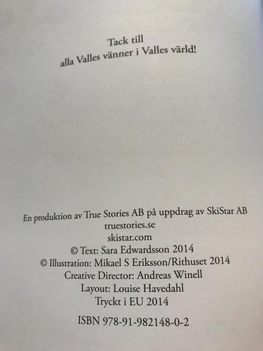 VALLES ÄVENTYR Björnen som glömde att gå i ide Sara Edwardsson 2014