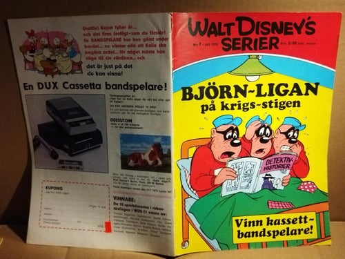 Walt Disneys serier 1972 nr 7 Björnligan på krigsstigen