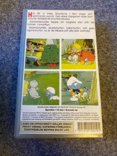 Smurfarna - Tavelsmurfens berättelse - VHS