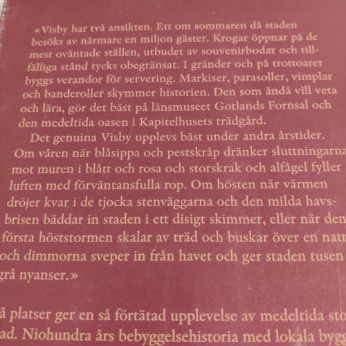 Visby världsarv av Marita Jonsson (inb) Gotland