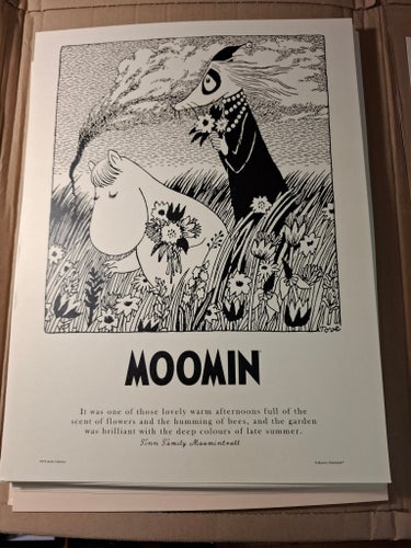 Poster -Moomin, Summer flowers