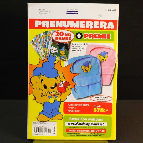 Bamse - 2018 - NR 4/5 - Bamse och skatten på Orm-ön