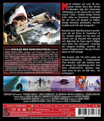 Jättehajen - Vindsurfarnas Skräck (1981 NY Blu-ray) Enzo G. Castellari