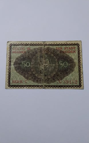 Gutschein från Dresden 1921