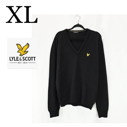 LYLE & SCOTT VINTAGE MADE IN SCOTLAND ULL TRÖJA storlek XL