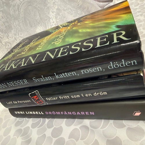 3 Inbundna Deckare – Leif GW Persson, Håkan Nesser & Unni Lindell