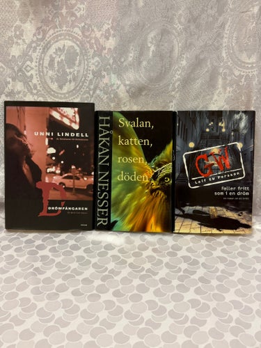 3 Inbundna Deckare – Leif GW Persson, Håkan Nesser & Unni Lindell