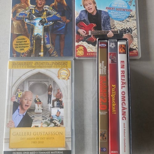 Robert Gustafsson DVD-samling: "Ja å inte bitter", "De ä kanon", "Galleri