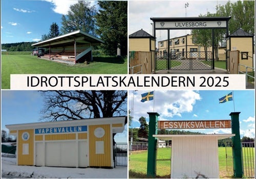 Idrottsplats kalender 2025 i A4 fotboll. Huskvarna Tidaholm Kvissleby Everöd