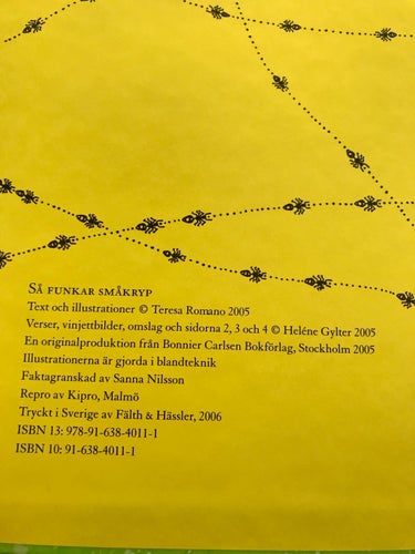 SÅ FUNKAR SMÅKRYP Teresa Romano Heléne Gylter 2006