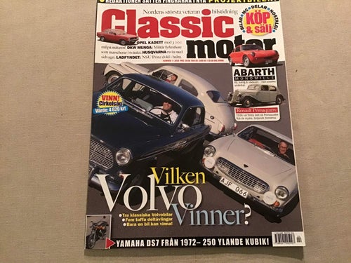 CLASSIC MOTOR NR 4 2010 OPEL KADETT,VOLVO P 1800,PV,AMAZON,YAMAHA DS7,DKW MUNGA