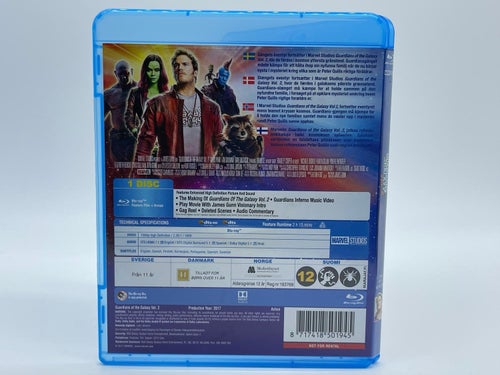 Guardians Of The Galaxy Vol. 2 Bluray