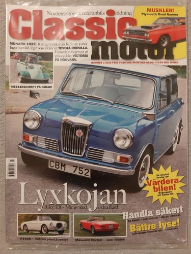 Classic Motor nr 3 2016: Messerschmitt, Maserati Mistral, Plymouth Road Runner