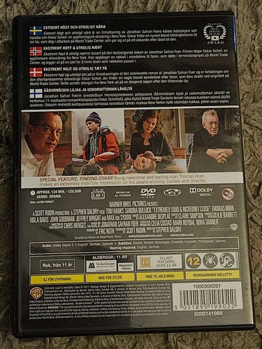EXTREMELY LOUD INCREDIBLY CLOSE - DVD (Sv Text