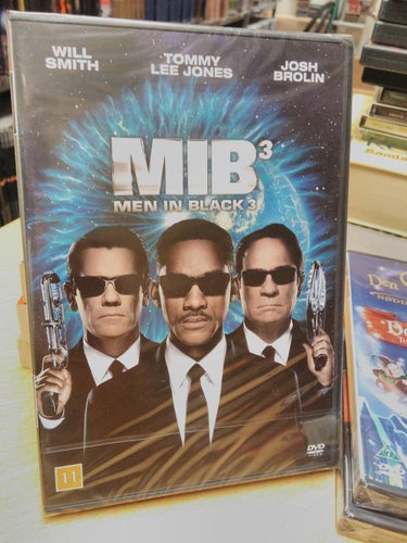MIB 3 Men in black 3 av Will Smith Tommy Lee Jones Josh Brolin DVD, ny inplastad