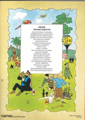 Tintin det Hemliga Vapnet 1992 skick fn-vf