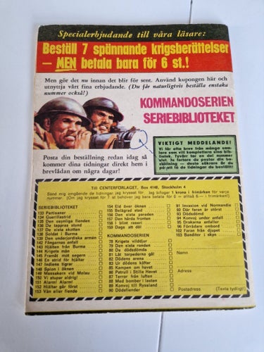 Seriebiblioteket - Krig. Nr 172 . 1967