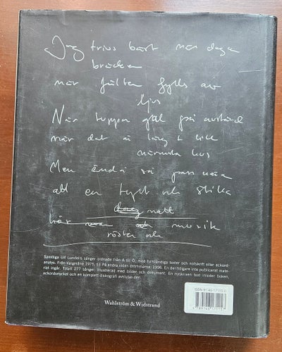 Ulf Lundell: texter . noter . bilder, 1997