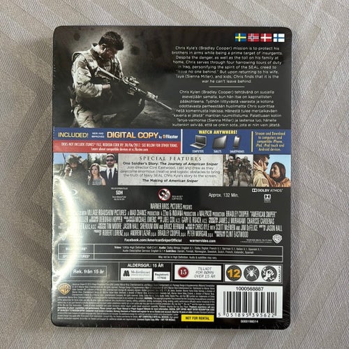 Steelbook American Sniper Blu-Ray + Digital Copy