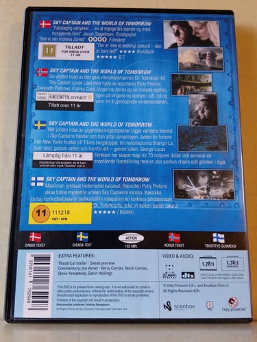 Sky captain and the world of tomorrow, Dvd