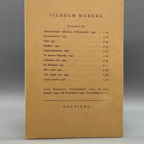 Våld av Vilhelm Moberg  (Drama)