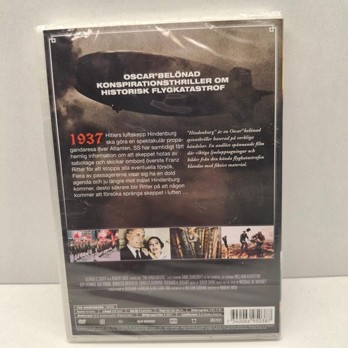 Hindenburg - Region 2, DVD-Film, Svensk text, Inplastad