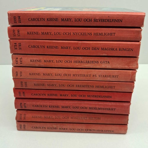 Mary, Lou x10 Bokpaket - Carolyn Keene - Ungdomsböcker - Se bilder för titlar