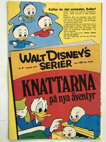 Walt Disney´s Serier - 1970:7 VG