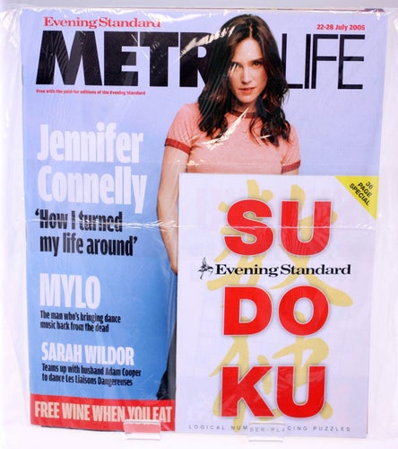 MetroLife Magazine July 22nd 2005-Jennifer Connelly front cover-NEW-Weight 158g