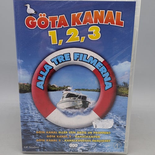 Göta Kanal 1,2,3 Alla tre filmerna - Ny Inplastad DVD